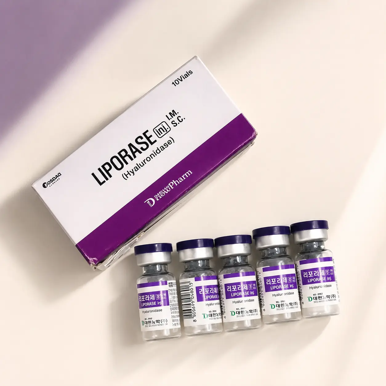تصویر مجموعه LIPORASE Hyaluronidase 1500 IU